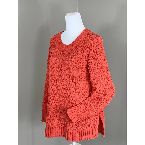 Seven 7 Chenille Chunky Loose Weave Spring Summer Sweater Rustic Luxury Coastal - Picture 9 of 11